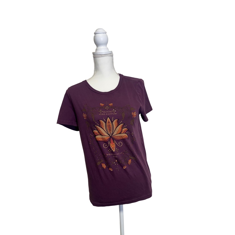 Lucky‎ Brand Lotus Women's S Purple Graphic T-Shirt